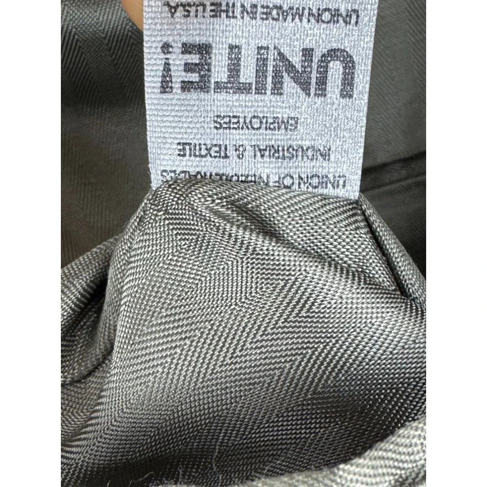 Tom Wade Blazer Mens 42 USA Vintage Union Basketweave Sport Coat Brown Black